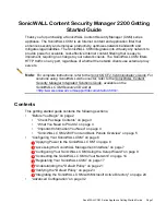 Preview for 2 page of SonicWALL Content Security Manager 2200 Getting Started Manual