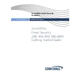 Предварительный просмотр 1 страницы SonicWALL Email Security 200 Getting Started Manual