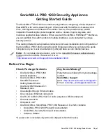 Preview for 2 page of SonicWALL Pro 1260 Manual