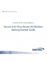 SonicWALL SAVR 80 Getting Started Manual preview