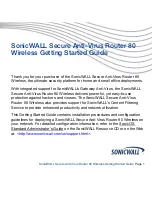 Preview for 2 page of SonicWALL SAVR 80 Getting Started Manual