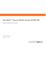 Preview for 1 page of SonicWALL SMA 7200 Getting Started Manual