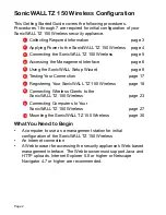 Preview for 3 page of SonicWALL SonicWALL TZ Getting Started Manual