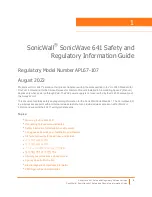 Preview for 6 page of SonicWALL SonicWave 641 Reference Manual