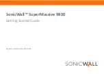 SonicWALL SuperMassive 9800 Getting Started Manual preview