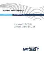 SonicWALL TZ 170 Getting Started Manual preview