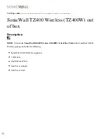 SonicWALL TZ400 Manual предпросмотр