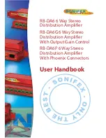 Sonifex Redbox RB-DA6 User Handbook Manual preview