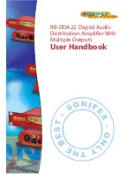 Sonifex Redbox RB-DDA22 User Handbook Manual preview