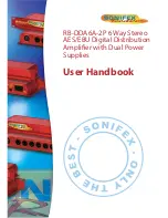 Sonifex Redbox RB-DDA6A-2P User Handbook Manual preview