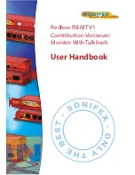 Sonifex Redbox RB-MTV1 User Handbook Manual preview