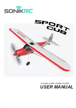 SONIK RC SPORT CUB N7614P User Manual preview