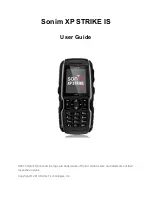 Sonim XP STRIKE IS User Manual preview