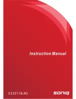 Предварительный просмотр 1 страницы SONIQ E23Z11B-AU Instruction Manual