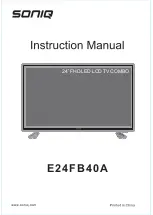 SONIQ E24FB40A Instruction Manual preview