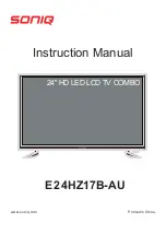 SONIQ E24HZ17B-AU Instruction Manual предпросмотр