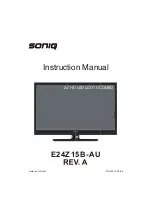 SONIQ E24Z15B-AU Instruction Manual предпросмотр