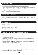 Preview for 4 page of SONIQ FMFTSSBR User Manual