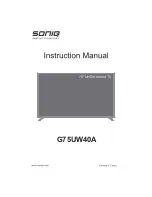 Предварительный просмотр 1 страницы SONIQ G75UW40A Instruction Manual