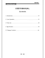 Preview for 3 page of SONIQ VHT100-AU Instruction Manual