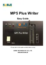 SONIX MP5 Plus Writer Easy Manual preview