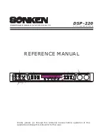 Sonken DSP-220 Reference Manual preview