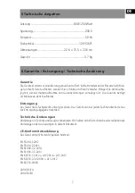 Preview for 7 page of Sonnenkonig 20000112 User Manual