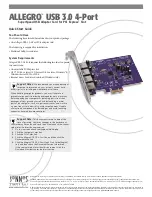 Sonnet Allegro USB3-4PM-E Quick Start Manual preview