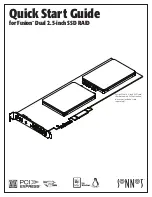 Sonnet Fusion Dual 2.5-inch SSD RAID Quick Start Manual preview