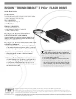 Sonnet Fusion Thunderbolt 3 PCIe Quick Start Manual preview