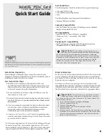 Preview for 1 page of Sonnet G10E-1X-E3 Quick Start Manual