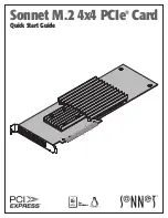 Sonnet M.2 4x4 PCIe Card Quick Start Manual preview