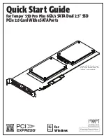 Preview for 1 page of Sonnet Tempo SSD Pro Plus Quick Start Manual