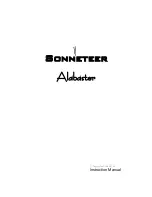 Preview for 1 page of SONNETEER Alabaster Instruction Manual