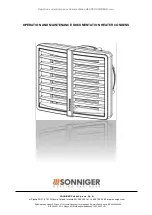 Sonniger CR ONE Operation And Maintenance Documentation предпросмотр