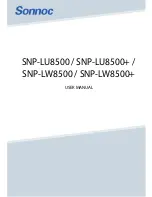 Предварительный просмотр 1 страницы SONNOC SNP-LU8500 User Manual