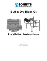 Sonny's Buff-n-Dry Riser Installation Instructions Manual preview