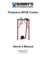 Sonny's Pendulum 807W Combo Owner'S Manual preview