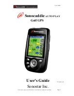 Sonocaddie AUTO PLAY User Manual preview