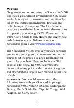 Preview for 2 page of Sonocaddie V500 User Manual