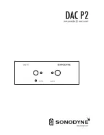 Preview for 1 page of Sonodyne DAC P2 Owner'S Manual