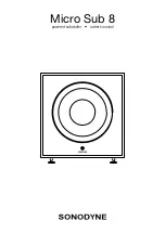 Sonodyne Micro Sub 8 Owner'S Manual preview