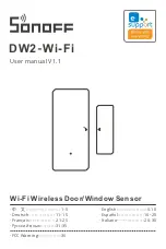 Sonoff DW2-Wi-Fi User Manual preview