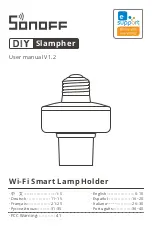 Sonoff Slampher User Manual preview