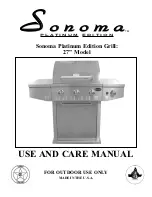 Sonoma 27 Use And Care Manual preview