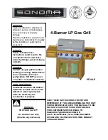 Preview for 1 page of Sonoma PF30LP Owner'S Manual