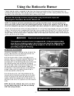 Preview for 11 page of Sonoma Platinum Edition Use And Care Manual