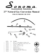 Sonoma SGR27 Instructions Manual preview