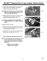 Предварительный просмотр 8 страницы Sonoma SGR27 Instructions Manual