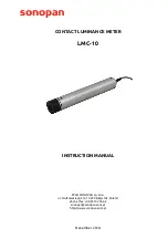 Предварительный просмотр 1 страницы SONOPAN LMC-10 Instruction Manual